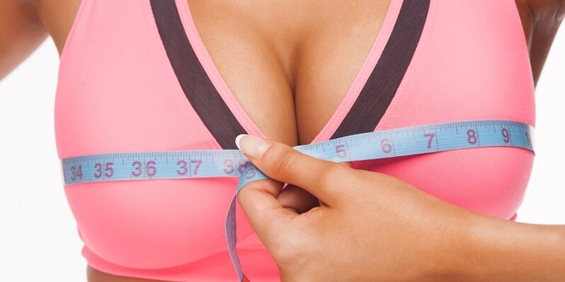 misurare le dimensioni del seno dopo l'ingrandimento